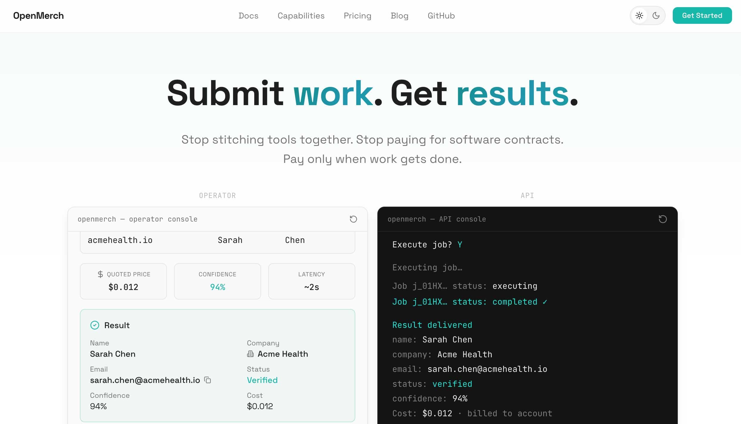 OpenMerch: Job Execution Platform